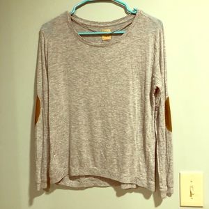 3/$25 Zara grey sweater with elbow patches SMALL